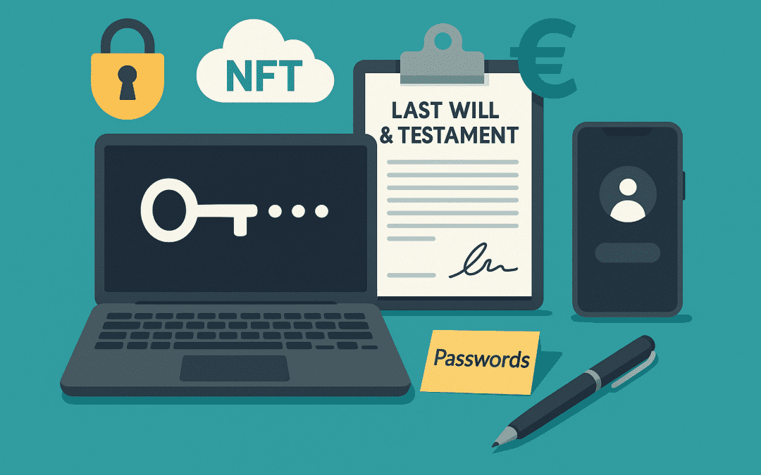Digitaler Nachlass: So vererben Sie Passwörter, NFTs & Cloud-Daten rechtssicher