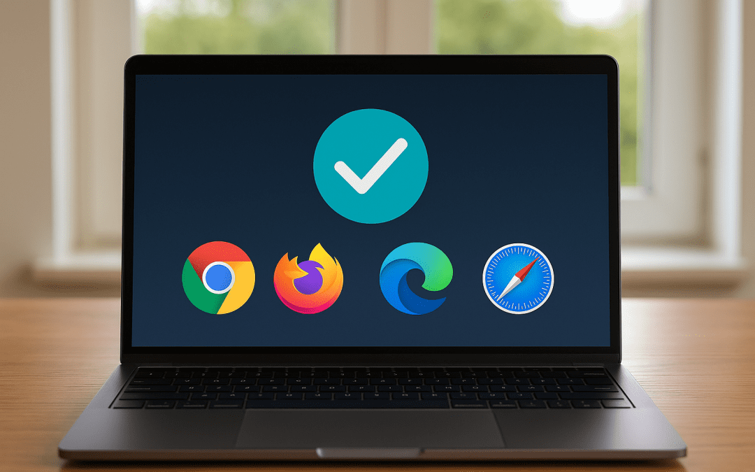 So prüfst Du, ob Dein Browser aktuell ist (Chrome, Firefox, Edge, Safari)