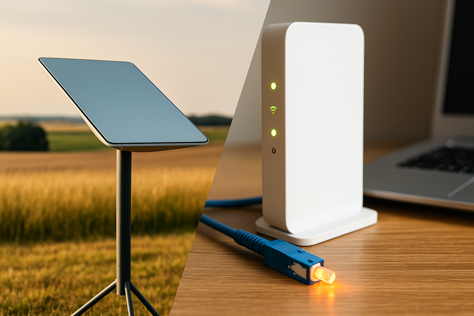 Starlink oder DSL oder Glasfaser