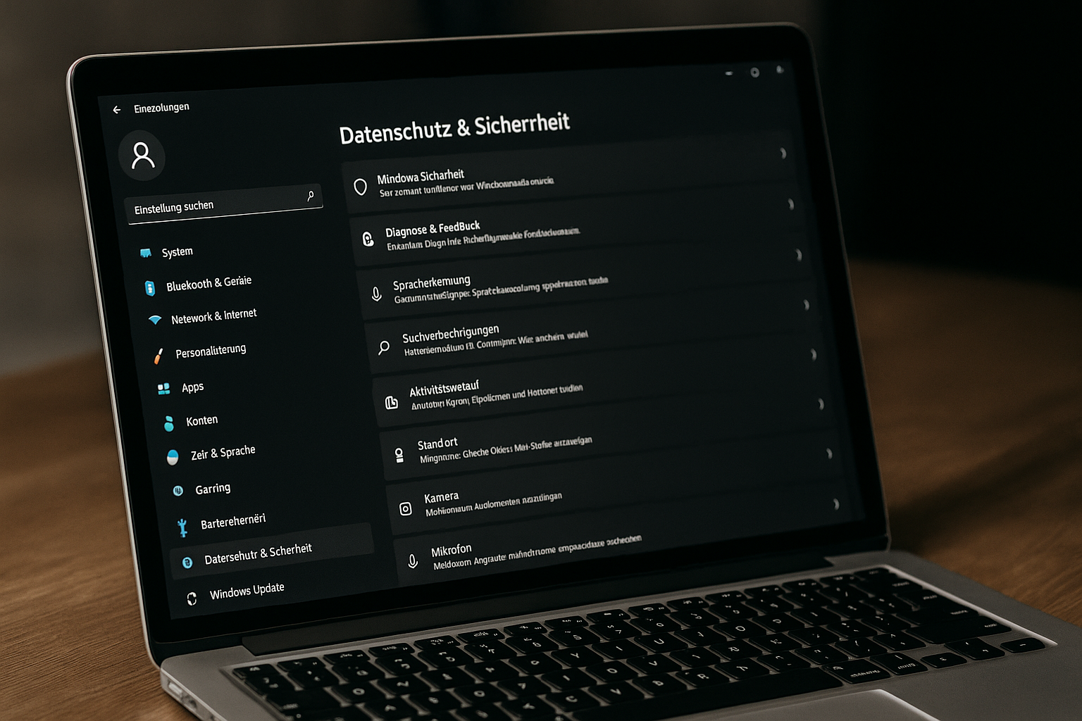 Datenschutz in Windows 11