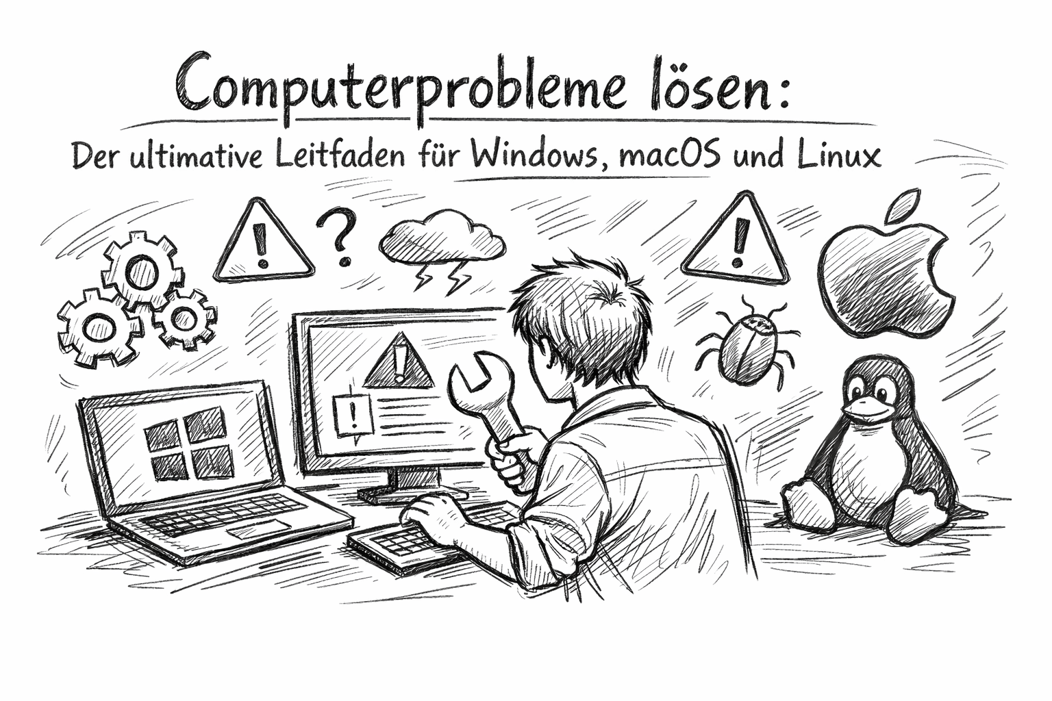 Computerprobleme lösen Windows, Mac