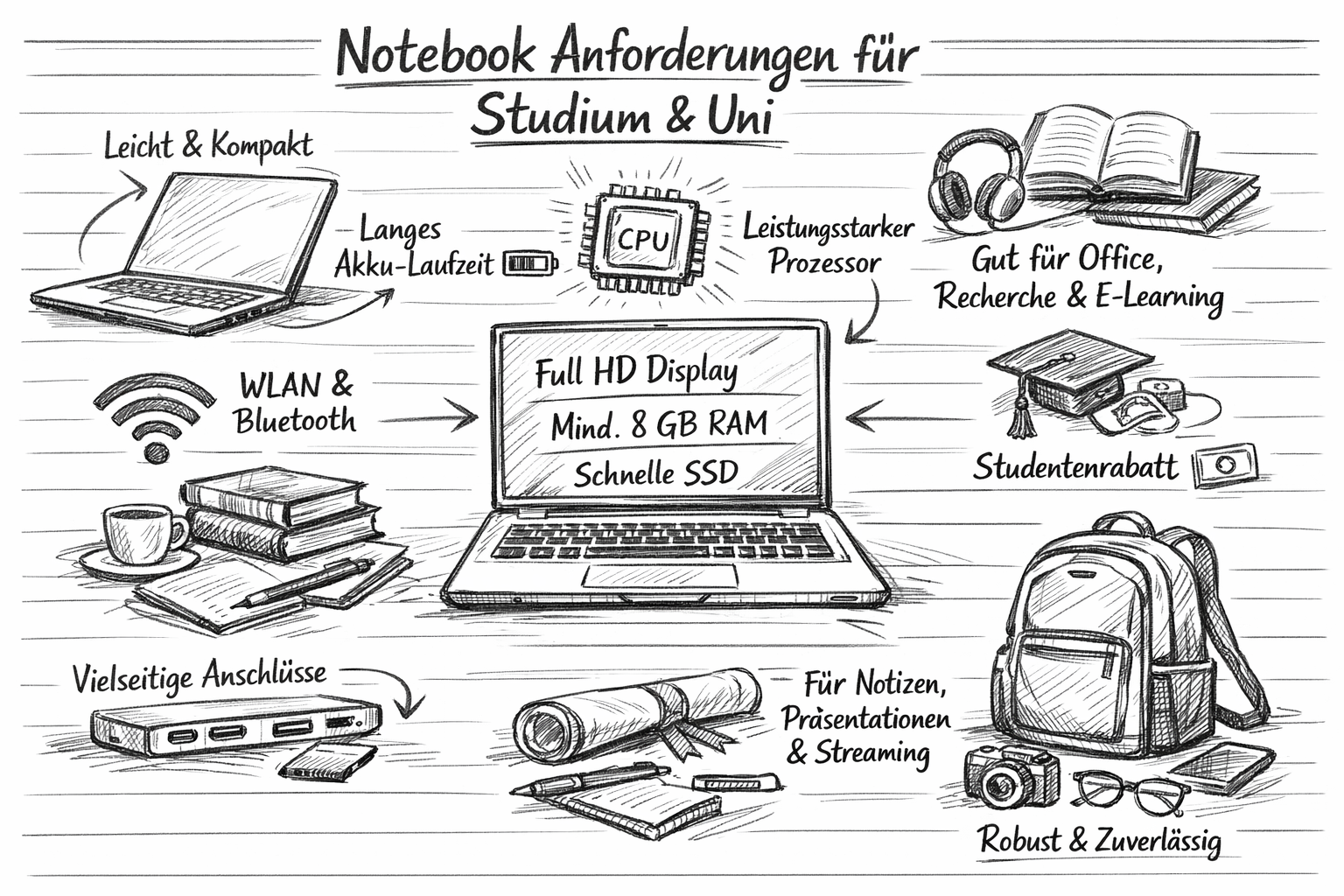 Notebook für die Uni