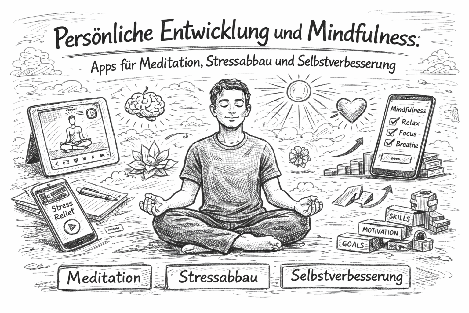 Apps Meditation Stressabbau